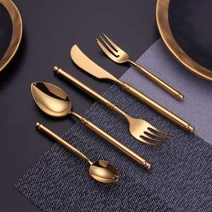 Ensemble de couverts élégant pour la maison, style royal, en acier inoxydable, écologique, compatible lave-vaisselle, conçu pour un usage quotidien, structure robuste - Product Image 6