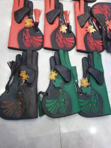 Cuir Nubuck véritable double couche Falcon de meilleure qualité fait à la main avec logo brodé - Product Image 3