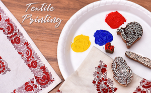 Khối In Bằng Gỗ Hỗn Hợp Thủ Công Tem Vải Bố Saree Dệt Thủ Công Màu Nâu Động Vật Ấn Độ Trực Tuyến Thiết Kế Mới Bán Sỉ - Product Image 2