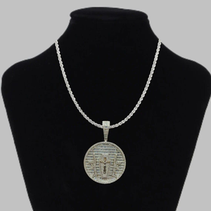 Moissanite diamond Pendant Customizable Letter White\<b>silver</b> Plated Diamond <b>Charm</b> 925 Sterling <b>Silver</b> for Men - Product Image 6