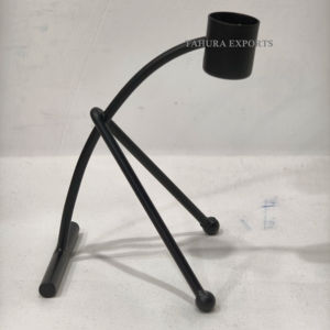 Trendy 2026 Highest Quality Christmas Decoration Metal <b>Candle</b> Stand Candlestick Holder Home Decoration Luxury Metal <b>Black</b> Iron - Product Image 1