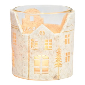 Porte-bougie en verre transparent de luxe pour la décoration de mariages et de fêtes, avec des dimensions de 13,5 cm x 22 centimètres - Product Image 6