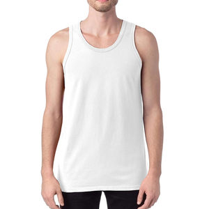 Custom Designed Sleeveless <b>Men's</b> Fitness Running <b>Vest</b> Breathable Gym Tank Top 100% Bamboo Fiber Eco-Friendly OEM ODM Service - Product Image 1