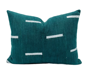 ปลอกหมอนอิงผ้าฝ้ายพิมพ์ลายด้วยมือแบบแอฟริกันจากซูนิต้า เท็กซ์ไทล์  รักษ์โลก สไตล์วินเทจ สำหรับตกแต่งบ้าน - Product Image 1