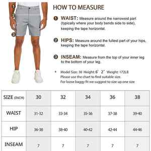 Fabricant personnalisé de haute qualité 90% Polyester 10% Spandex Personnalisez les shorts de golf pour hommes Shorts de sport légers - Product Image 5