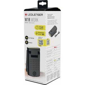 Lampe de travail rechargeable LEDLENSER W1R, batterie Li-ion 3,7 V 740 mAh, temps de charge de 120 minutes pour l'éclairage de camping - Product Image 3