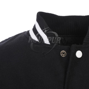 2025 Custom Made Men's College Varsity <b>Jacket</b> <b>Canvas</b> with Leather Sleeves for Daily Wear Reasonable Price - Product Image 5