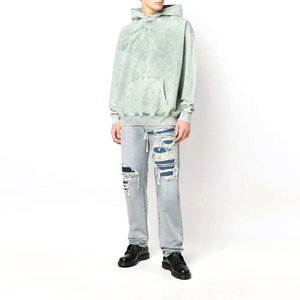 Sweat-shirts pour hommes sur mesure, lavage à l'acide, design tendance, look unique et élégant, durable, respirant, polyester/coton doux - Product Image 6