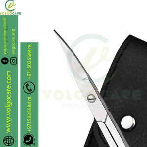 Prix raisonnable 1 pièces ciseaux incurvés à cuticules ciseaux de manucure ciseaux de toilettage pour les poils du visage en acier inoxydable - Product Image 5
