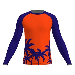 เสื้อรัดกล้ามเนื้อแขนยาว MMA แบบปรับแต่งได้ สำหรับทุกเพศ พิมพ์ลายเต็มตัว ผลิตจากโพลีเอสเตอร์/ไนลอน ยืดหยุ่น กระชับ เหมาะสำหรับกีฬาคิกบ็อกซิ่ง มวยไทย - Product Image 5