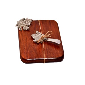Bandeja de Servicio de Madera Ecológica de Diseño Moderno Personalizada con Asa de Diseño para Fiestas, Decorativa para Cocina, Hecha a Mano, Venta al por Mayor - Product Image 1