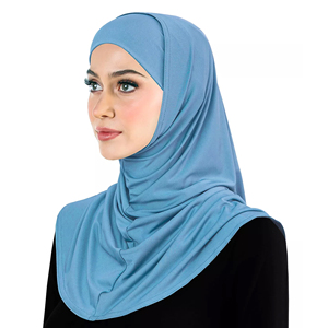 2 uds. Conjunto de verano de Amira Hijabs musulmán Ninja Underscarf Caps cubierta completa pañuelo para la cabeza envoltura para mujeres turbante islámico cubiertas interiores - Product Image 1