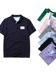 เสื้อโปโลสำหรับผู้ชายเสื้อคอตตอนผสมแขนสั้นระบายอากาศได้ดีป้องกันการหดตัวผลิตจากโรงงานในเวียดนาม - Product Image 6