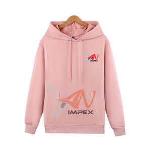 Sudadera con capucha con logotipo personalizado para mujer Sudadera de material flexible de alta calidad para invierno - Product Image 1
