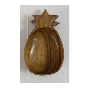 Bol en forme d'ananas en bois pour servir des collations aux fruits et aux noix ou comme pièce décorative Meilleur prix - Product Image 5