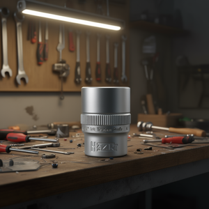 Hazet 3/8'' 6-Point Square <b>Socket</b> with Traction Profile and Knurling - Product Image 3