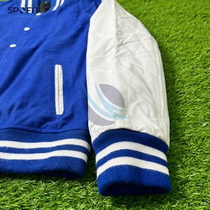 Vêtements de mode en laine légère pour hommes Veste universitaire à manches en cuir pur Veste Letterman personnalisée pour hommes Meilleure vente Vestes pour hommes - Product Image 2