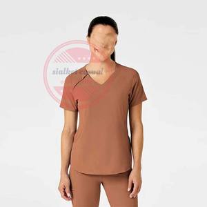 Uniforme médico Enfermera Manga corta Custom Scrubs Uniforme Conjuntos - Product Image 3