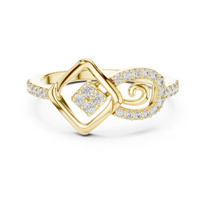 Anillo de Oro Blanco de 14K con Diamante Cultivado en Laboratorio de 0.24 Ct, Corte Redondo, Certificado IGI, Moderno, para Mujer |   Ropa de Oficina |   Diamante Cultivado Nuevo - Product Image 3