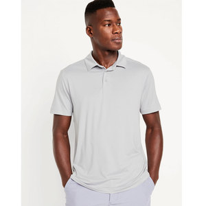 Novedad de verano, camiseta Polo de manga corta blanca estampada para hombre, polos holgados para hombre - Product Image 1