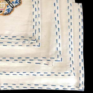 Embroidery Cloth <b>Napkins</b> Dinner <b>Napkins</b> Washable Soft Reusable for Dining Table Wedding <b>Party</b> Family Dinner OEM - Product Image 5