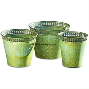 Macetas de flores ecológicas duraderas ligeras cromadas de aluminio hechas a mano más vendidas, macetas de flores artificiales personalizadas - Product Image 4