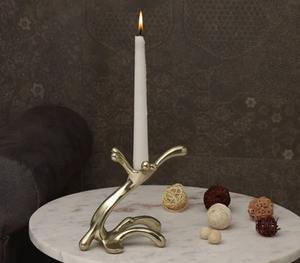 Premium Designer Golden <b>Candle</b> Holder Perfect For Rustic Modern Classic And Luxurious Home Interiors - Product Image 5