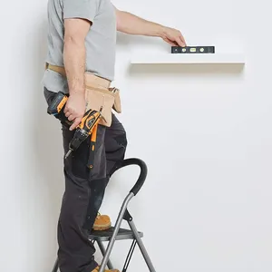 Hiện đại 2-bước kim loại gấp thang với chống trượt tay vịn Trọng lượng nhẹ thiết kế cho hộ gia đình sử dụng - Product Image 5