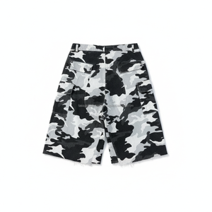 กางเกงขาสั้นคาร์โก้ผู้ชายขายส่ง หลายกระเป๋า ลายตัวอักษร OEM โพลีเอสเตอร์ 100% แห้งเร็ว ระบายอากาศดี เป็นมิตรกับสิ่งแวดล้อม สีดำ สีเทา 2026 - Product Image 2