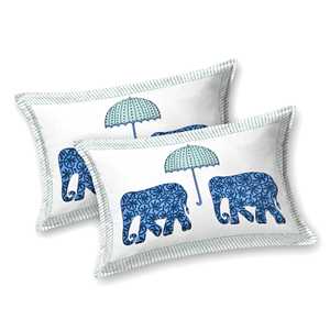 BLOCKS of INDIA Hand Block Impreso Algodón Super King Size Sábana 270X270 Color 9-Sábanas ajustadas y planas - Product Image 4