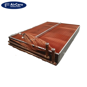 Bobina de enfriamiento de evaporador recubierta de heresita OEM con tubos ranurados de alta eficiencia para sistema HVAC Bobina de enfriamiento AHU Ushape - Product Image 2