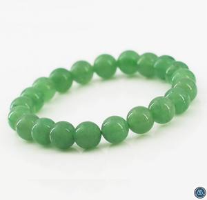Bracelet en pierre précieuse lisse en aventurine verte naturelle, bijoux de mode unisexe, prix de gros, tendance, best-seller - Product Image 1