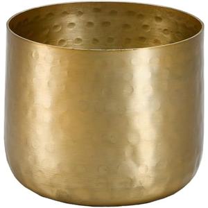 Haut de gamme qualité Design moderne martelé fleur planteur Pot support or laiton placage finition pour jardin utilisation extérieure nouvel état - Product Image 2