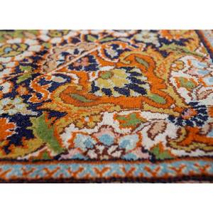 Tapis en soie noué à la main Gulmarg grande surface, motif floral rouge et orange pour la décoration du salon - Pae-4763 Taille 9x12 - Product Image 3