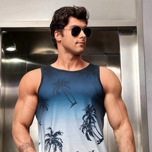 Débardeur d'été Hommes Plage Vêtements décontractés Séchage rapide Soie Fit Chemise sans manches Hommes Mode Body-Shaping Tank Top - Product Image 2