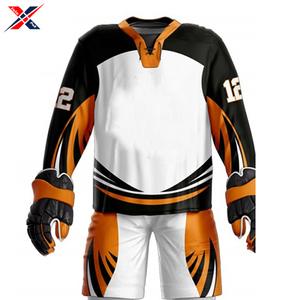 Uniforme de hockey sur glace à forte demande Ne manquez pas le dernier design en polyester parfait pour les joueurs Uniforme de hockey sur glace de niveau professionnel - Product Image 1