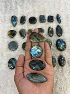 High Quality Multi Flashy <b>Labradorite</b> Cabochon Smooth Polished Oval Cut Natural <b>Labradorite</b> Loose Gemstone For Jewelry Making - Product Image 4