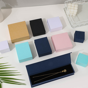Bìa Vòng Vòng Cổ Bông Tai Đồ Trang Sức Quà Tặng Bao Bì Hộp Biểu Tượng Tùy Chỉnh Từ Hình Chữ Nhật Vuông Hộp Đồ Trang Sức Tổ Chức - Product Image 3