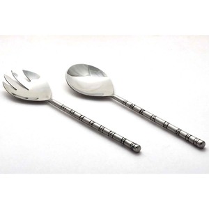 Mango de latón con relieve dorado mate hecho a mano, mango de diseño de serpiente, juego de vajilla para ensalada, juego de diseño real para comedor y servidor de ensaladas - Product Image 4