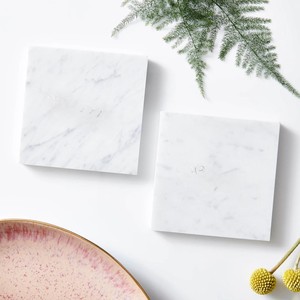 Juego de posavasos de mármol más vendidos, posavasos de piedra natural para bebidas frías y calientes, perfectos para mesas de centro y decoración de comedor - Product Image 1