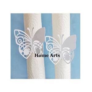 Ensemble de 3 ronds de serviette en métal et vadrouille design attrayant anneaux en papier de soie taille personnalisée au prix le plus bas - Product Image 3