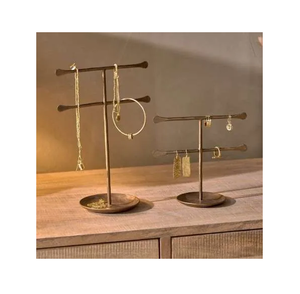 Look de créateur de la meilleure qualité de présentoir à bijoux en laiton doré poli qualité supérieure au coût le plus bas vente à chaud - Product Image 4