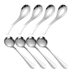 Couverts classiques cuillère à soupe en acier inoxydable cuillère à argenterie à miroir vente chaude artisanat dîner cuillère à soupe - Product Image 6