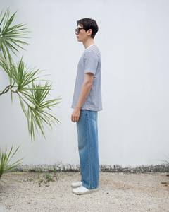 Camiseta formal de manga corta para hombre, color sólido, 100% algodón, transpirable, respetuoso con el medio ambiente, tela de punto, rutina Vietnam - Product Image 3