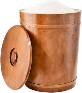 Contenedor de Almacenamiento de Madera de Lujo Hecho a Mano con Tapa Abatible para Oficina y Hogar, Multiusos para Alimentos Frescos - Product Image 5