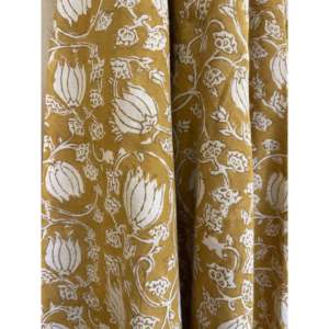 Pantalones Harem para Mujer - Pantalones Deportivos Elásticos de Cintura Alta con Estampado Formal, Talla Única, Color Cúrcuma, Transpirables y con Efecto Arrugado - Product Image 1