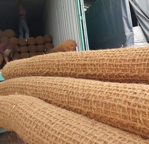 100% fibre de noix de coco naturelle COIR LOGS biodégradable enveloppé avec un filet de coco Design typique - Product Image 2