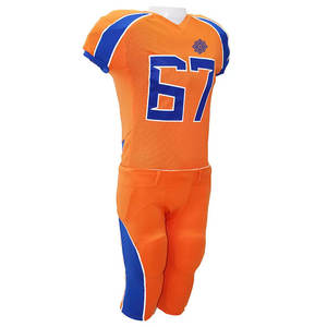 Maillot de football américain personnalisé numéro de nom d'équipe en maille uniforme de football américain pour les jeunes - Product Image 5