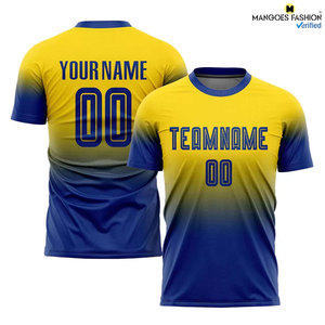 Uniforme de Fútbol Personalizado con Sublimación Dorada, Diseño Moderno, Impresión de Logotipo Personalizado, Pantalones Cortos Transpirables de Secado Rápido, Unisex - Product Image 5