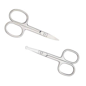 Ciseaux de manucure de beauté de qualité supérieure Ciseaux à ongles incurvés avec lame tranchante en acier inoxydable et poignée en plastique - Product Image 1